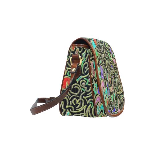 swirl retro Saddle Bag/Large (Model 1649)