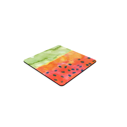 Abstract Watermelon Square Coaster