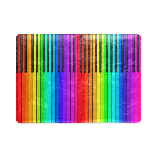 Rainbow Piano Keyboard Custom NoteBook A5