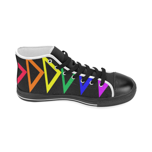 Pride Lesbian Women's Classic High Top Canvas Shoes (Model 017)