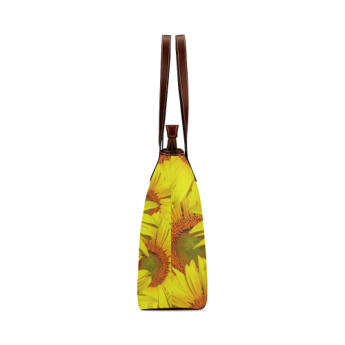 Sunny Sunflowers Shoulder Tote Bag (Model 1646)