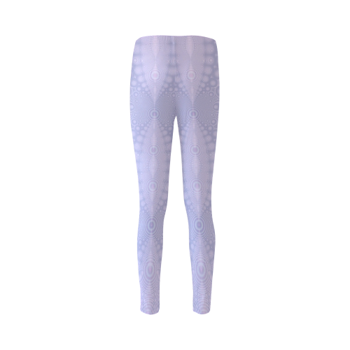 Fractal Ripples in Lavender Cassandra Women's Leggings (Model L01)