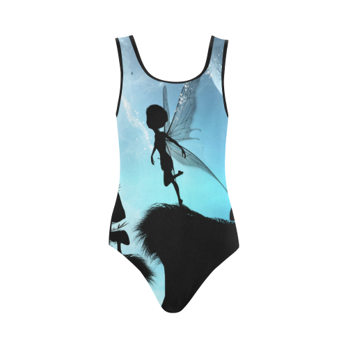 Cute fairy in the night Vest One Piece Swimsuit (Model S04)