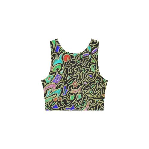 Wacky Retro Swirl Atalanta Sundress (Model D04)