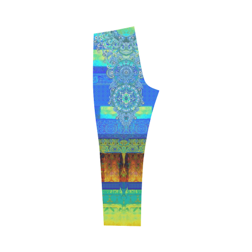 turquoise Capri Legging (Model L02)