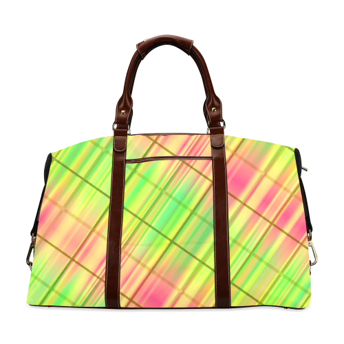 modern plaid 9C Classic Travel Bag (Model 1643)