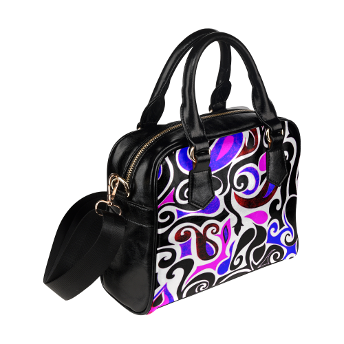 retro swirl Shoulder Handbag (Model 1634)