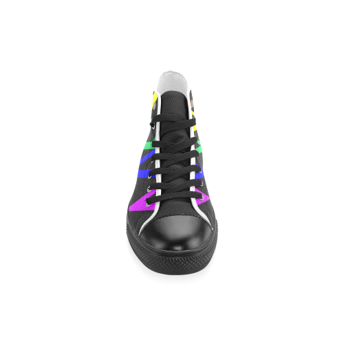 Pride Lesbian Women's Classic High Top Canvas Shoes (Model 017)