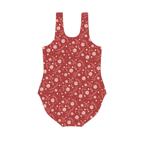 sweet allover pattern 12D Vest One Piece Swimsuit (Model S04)