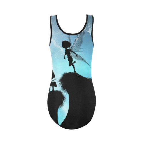 Cute fairy in the night Vest One Piece Swimsuit (Model S04)