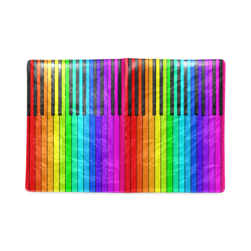 Rainbow Piano Keyboard Custom NoteBook B5