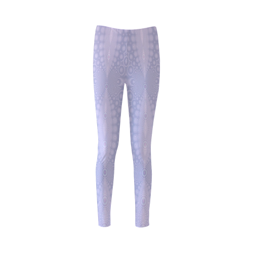 Fractal Ripples in Lavender Cassandra Women's Leggings (Model L01)