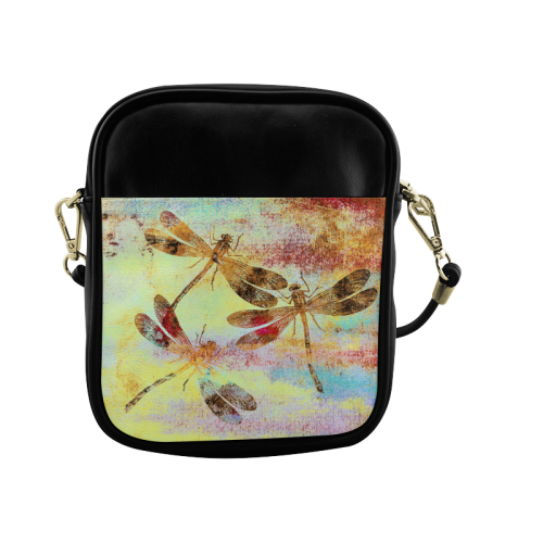 Mauritius Vintage Dragonflies Colours W Sling Bag (Model 1627)