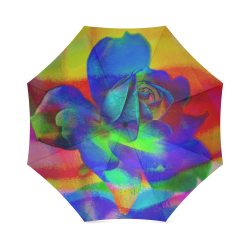 Psychedelic Rose Foldable Umbrella (Model U01)
