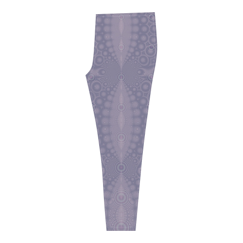 Fractal Ripples in Lavender Cassandra Women's Leggings (Model L01)