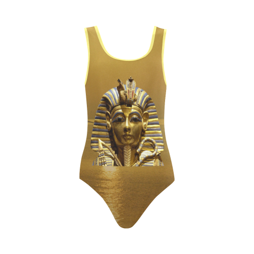 Egypt King Tut Vest One Piece Swimsuit (Model S04)