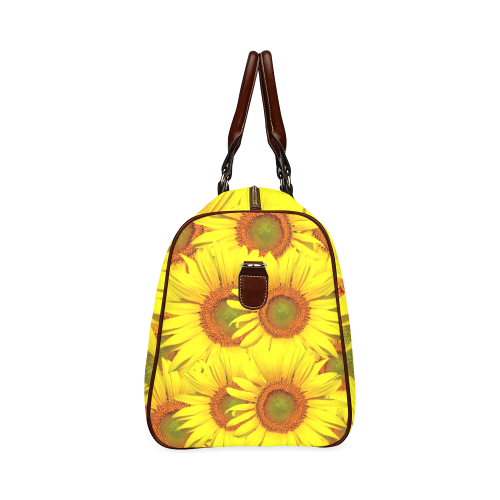 Sunny Sunflowers Waterproof Travel Bag/Small (Model 1639)