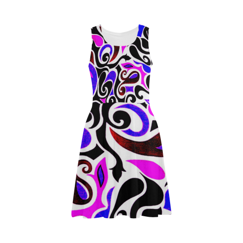 retro swirl Atalanta Sundress (Model D04)