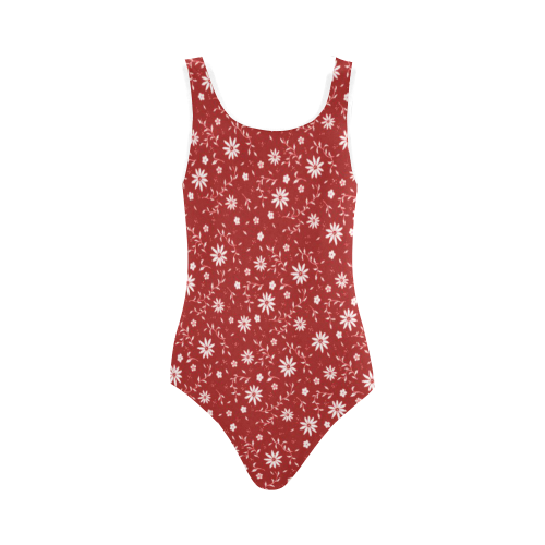 sweet allover pattern 12D Vest One Piece Swimsuit (Model S04)