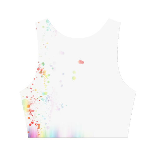 Splash of Color Women's Crop Top (Model T42)