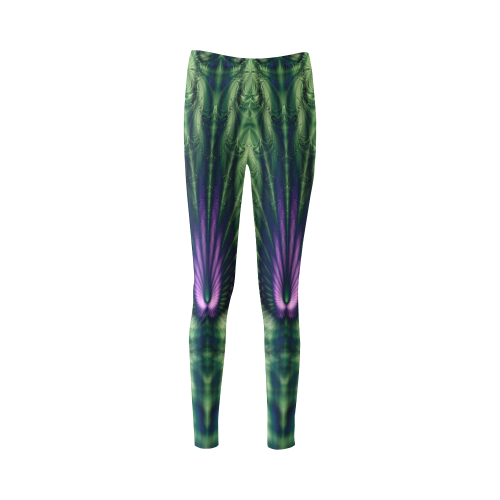 Fractal Wings Ombre Cassandra Women's Leggings (Model L01)