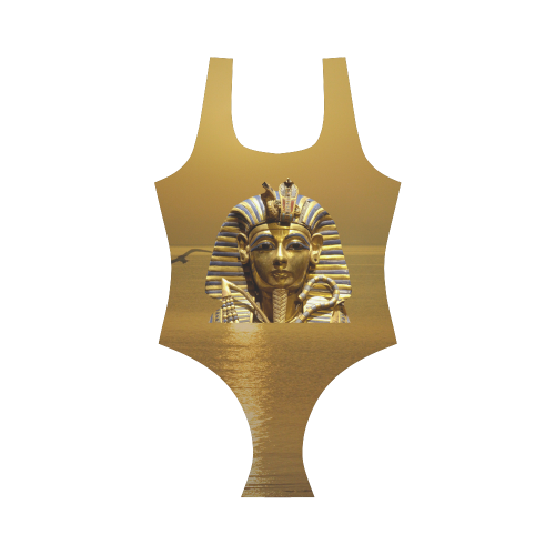 Egypt King Tut Vest One Piece Swimsuit (Model S04)