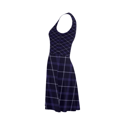 Rpyal blue plaid (tartan) Atalanta Sundress (Model D04)