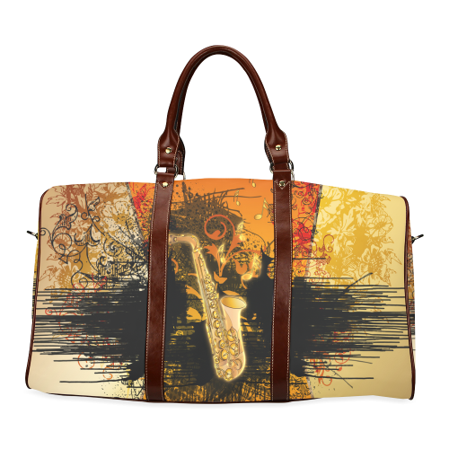Music, saxophone Waterproof Travel Bag/Large (Model 1639)