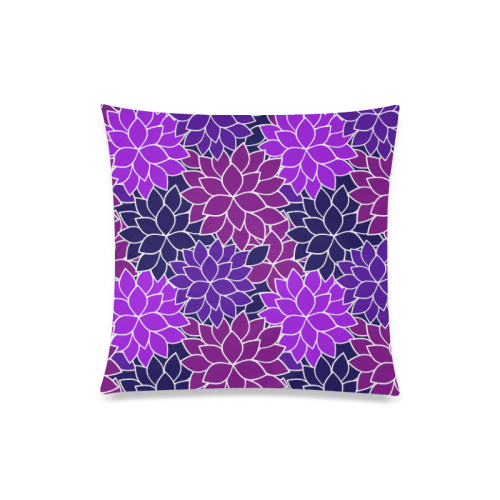 Midnight Garden Custom Zippered Pillow Case 20"x20"(One Side)