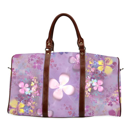 Modern abstract fractal colorful flower power Waterproof Travel Bag/Large (Model 1639)