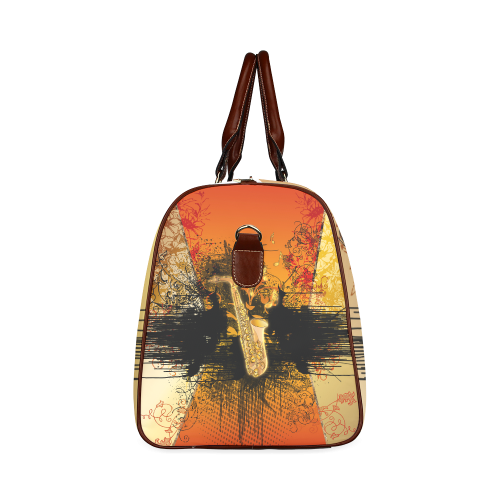 Music, saxophone Waterproof Travel Bag/Small (Model 1639)
