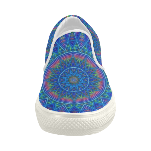 Dream On Mandala Women's Slip-on Canvas Shoes (Model 019)