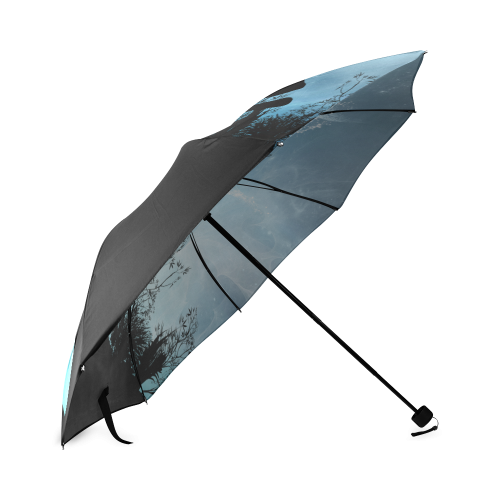 Cute fairy in the night Foldable Umbrella (Model U01)