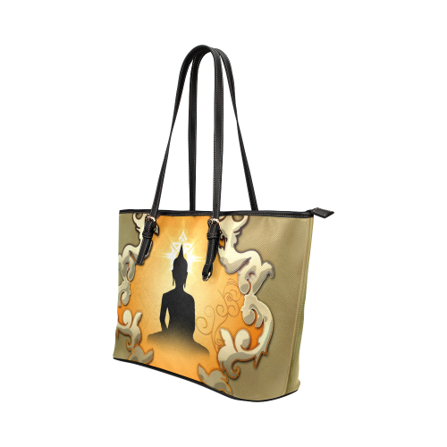 Buddha Leather Tote Bag/Small (Model 1651)