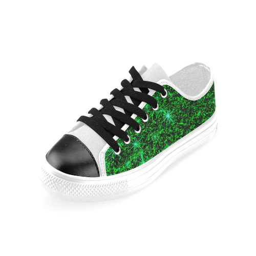 Sparkling Green - Jera Nour Men's Classic Canvas Shoes (Model 018)