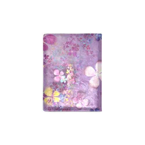 Modern abstract fractal colorful flower power Custom NoteBook B5