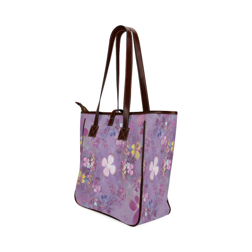 Modern abstract fractal colorful flower power Classic Tote Bag (Model 1644)