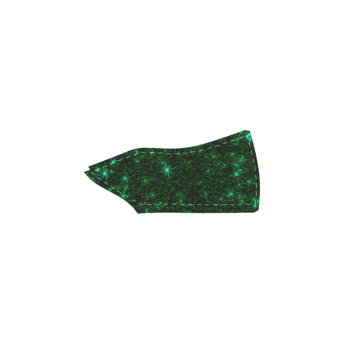 Sparkling Green - Jera Nour Men's Unusual Slip-on Canvas Shoes (Model 019)
