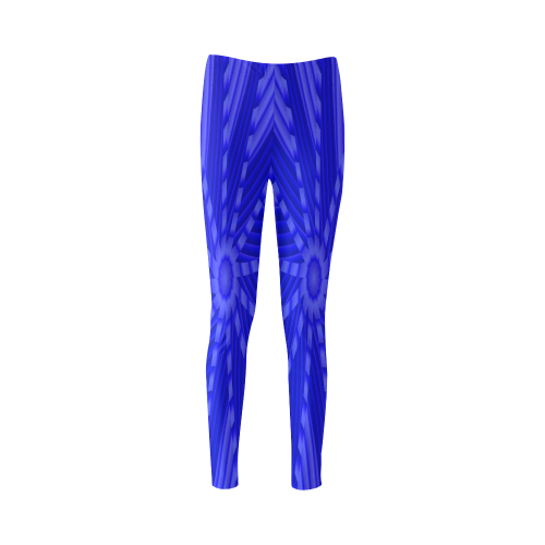Abstract Blue Stars Cassandra Women's Leggings (Model L01)