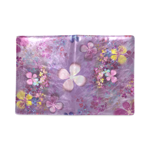 Modern abstract fractal colorful flower power Custom NoteBook B5