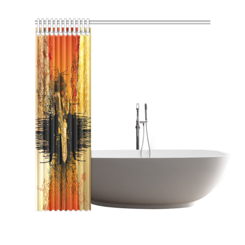 Music, saxophone Shower Curtain 69"x70"