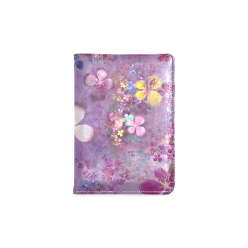 Modern abstract fractal colorful flower power Custom NoteBook A5