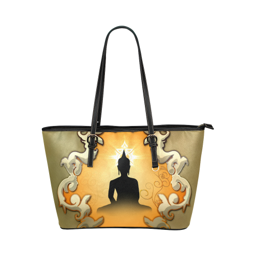 Buddha Leather Tote Bag/Small (Model 1651)