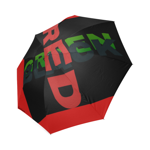 Red & Black Unbrella Foldable Umbrella (Model U01)