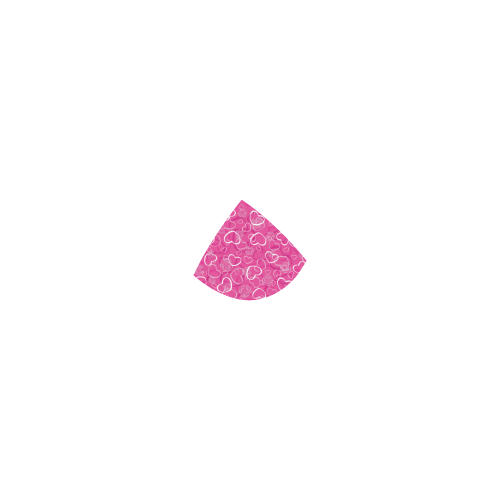 heart background pink Custom Bikini Swimsuit