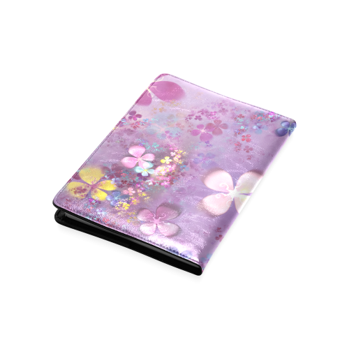 Modern abstract fractal colorful flower power Custom NoteBook A5