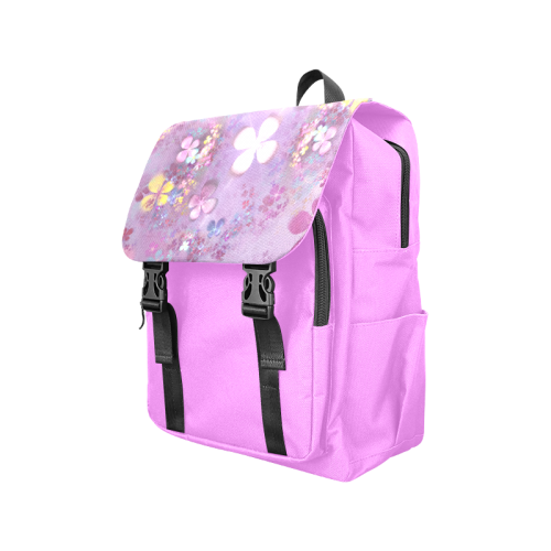 Modern abstract fractal colorful flower power Casual Shoulders Backpack (Model 1623)