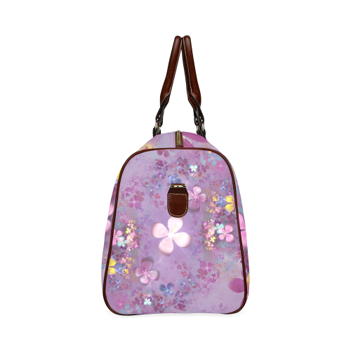 Modern abstract fractal colorful flower power Waterproof Travel Bag/Small (Model 1639)