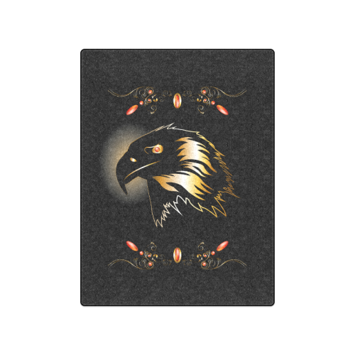 Eagle in gold and black Blanket 50"x60"