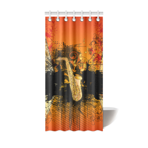 Music, saxophone Shower Curtain 36"x72"